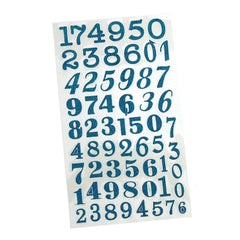 Glitter Number Stickers Three Styles, 3/4-inch, 60-count