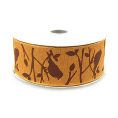 Birds Poly Ribbon Wired Edge, 1-1/2-Inch, 10 Yards