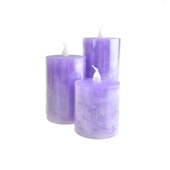 Battery Operated LED Votive Candle with Built-In Timer
