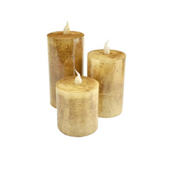 Battery Operated LED Votive Candle with Built-In Timer