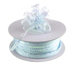 Iridescent Pull Bow Christmas Ribbon, 1/8-Inch, 50 Yards