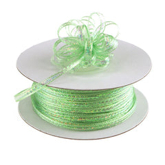 Iridescent Pull Bow Christmas Ribbon, 1/8-Inch, 50 Yards