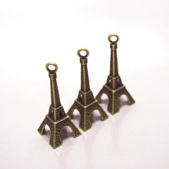 Mini Eiffel Tower Paris France Souvenir Charms