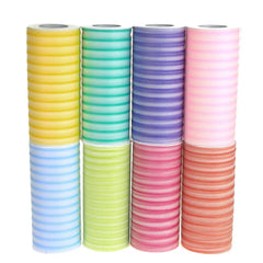 Stripe Tulle Spool Roll, 6-Inch, 25 Yards