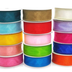 Sheer Chiffon Ribbon Wired Edge, 1-1/2-inch, 10-yard