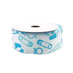 Baby Shower Items Polyester Wired Ribbon, 10-yard