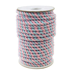 Pastel Twisted Cord Rope 2 Ply, 6mm, 25 Yards