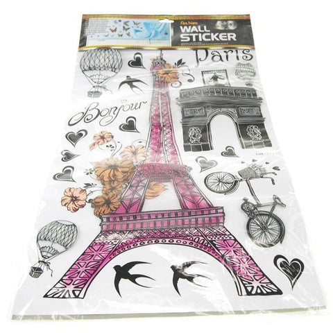 Paris Eiffel Tower Wall Decor, 3D Stickers