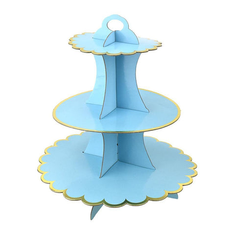 3-Tier Cardboard Cupcake Stand, 13-inch