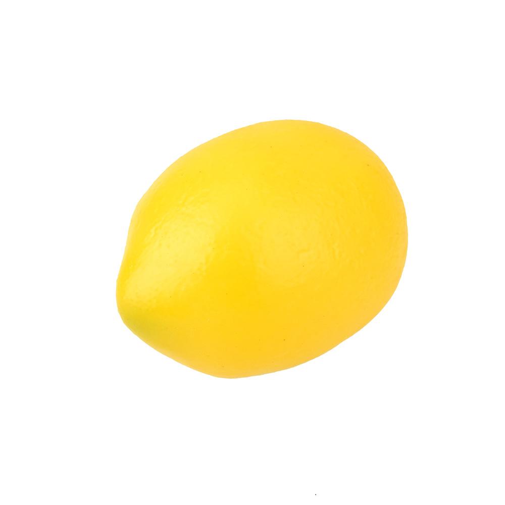 Artificial Lemon Decoration, Yellow, 3-1/4-Inch