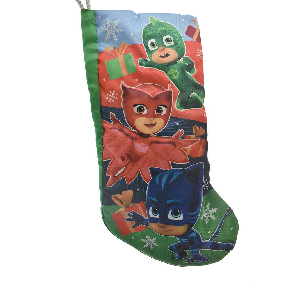 Superhero PJ Masks Satin Christmas Stocking, 18-Inch