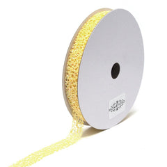 Glitter Web Mesh Ribbon, 5/8-Inch, 25 Yards