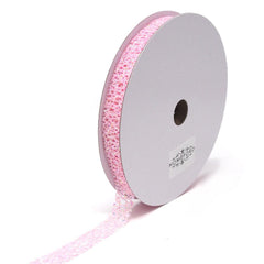 Glitter Web Mesh Ribbon, 5/8-Inch, 25 Yards