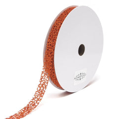 Glitter Web Mesh Ribbon, 5/8-Inch, 25 Yards