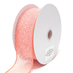 Frosted Net Wired Ribbon, 10 Yards