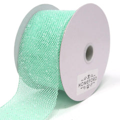 Frosted Net Wired Ribbon, 10 Yards