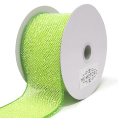 Frosted Net Wired Ribbon, 10 Yards