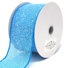 Frosted Net Wired Ribbon, 10 Yards