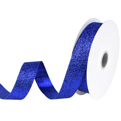 Nylon Metallic Glitter Ribbon, 7/8-inch, 25-yard