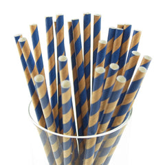 Candy Striped Paper Straws, 7-3/4-inch, 25-Piece