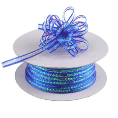 Iridescent Pull Bow Christmas Ribbon, 1/8-Inch, 50 Yards