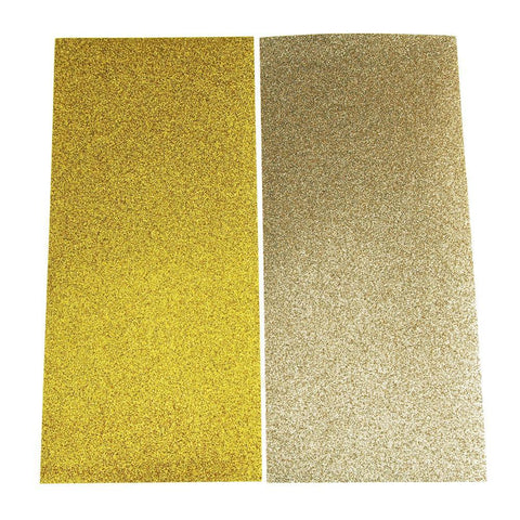 Glitter Sheet Paper Stickers, 10-Inch, 2-Count, Glided Gold