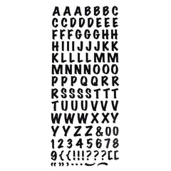 Alphabet Letters Caps Fancy Foil Stickers, 3/4-inch, 107-count