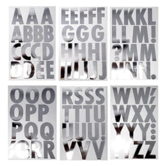 Big Font Alphabet Letter Stickers, Caps, 3-inch, 82-piece