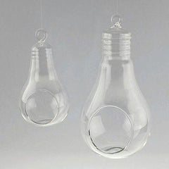Clear Glass Terrarium Air Plant Candle Holder, With Loop