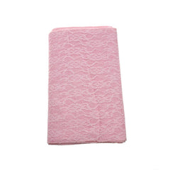 Faux Jute Table Runner with Lace, 14-Inch x 72-Inch