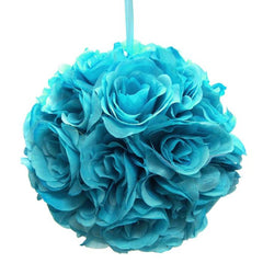 Silk Flower Kissing Balls Wedding Centerpiece, 10-Inch