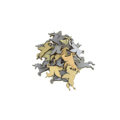 Unicorn Glitter Wood Favors, 2-1/4-Inch
