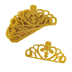EVA Glitter Foam Tiara Crown Cut-Outs, 3-Inch, 10-Count