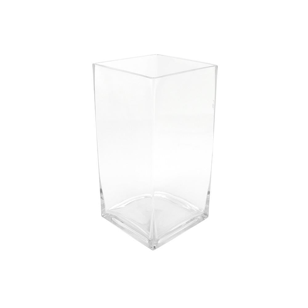 Rectangular Glass Vase, 11-3/4-Inch [Closeout]