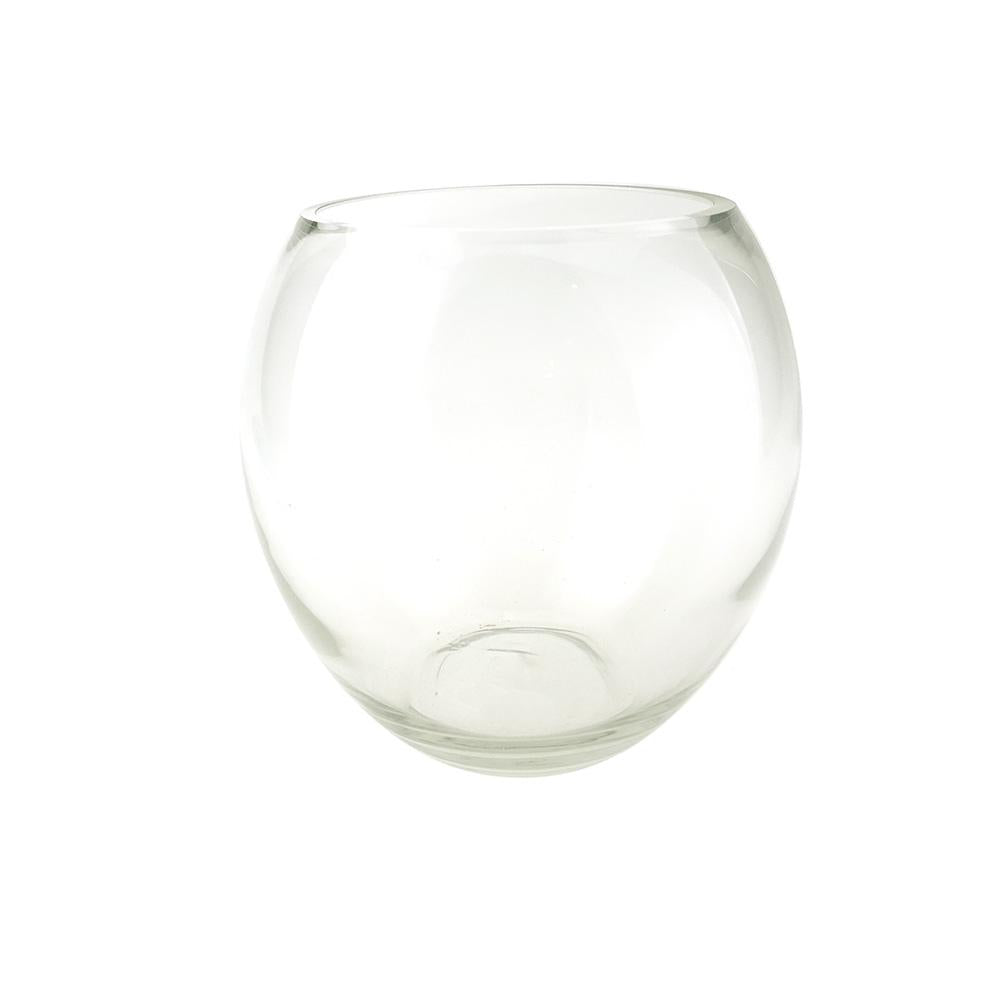 Oblong Bubble Glass Vase, 8-Inch [Closeout]