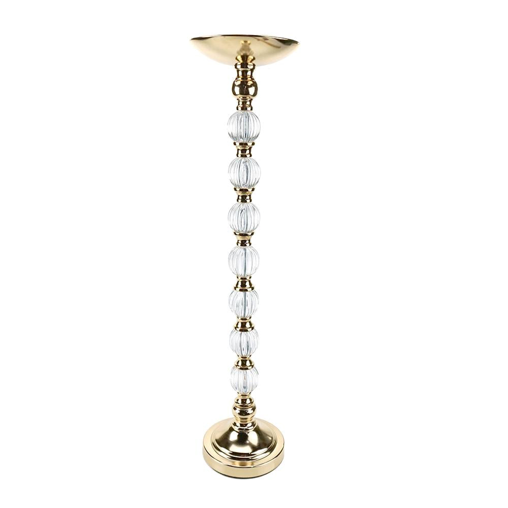 Tall Candle Holder Stand Centerpiece, Gold, 29-Inch
