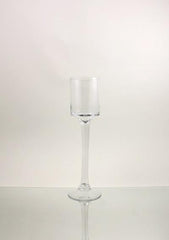 Clear Glass Wine Candle Holder Table Centerpiece