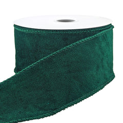 Christmas Classic Plush Velvet Wired Ribbon, 2-1/2-inch, 10-yard