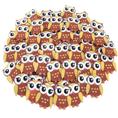 Small Owl Animal Wooden Baby Favors, 1-1/4-inch