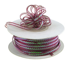 Iridescent Pull Bow Christmas Ribbon, 1/8-Inch, 50 Yards