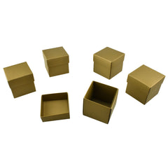 Cube Paper Gift Box with Lid, 2-Inch, 24-Count