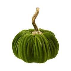 Velvet Pumpkin Centerpiece Decoration, 6-1/2-Inch