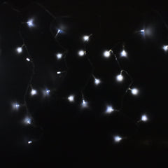 Christmas LED Icicle Fairy Lights, 10-Feet - White