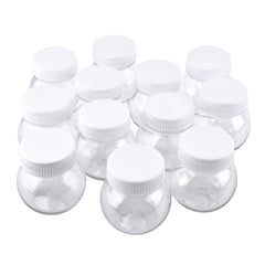 Clear Plastic Round Jar Bottle, 3-Inch, 12-Count - White
