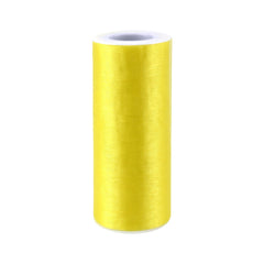 Sheer Organza Solid Color Tulle Roll, 6-inch, 25-yard