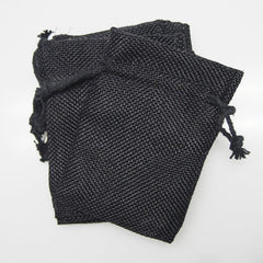 Faux Burlap Pouch Bags, 6-count