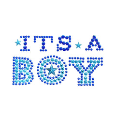 Baby Shower 'It's a Girl/Boy' Rhinestone Stickers, 6-1/4-Inch, 5-Piece