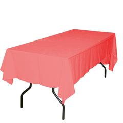 Plastic Table Cover, Rectangular, 54-Inch x 108-Inch