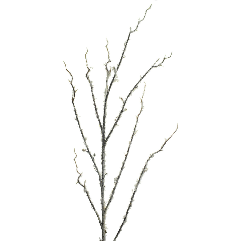 Artificial Snowed Birch Tree Branch Stem, 36-Inch