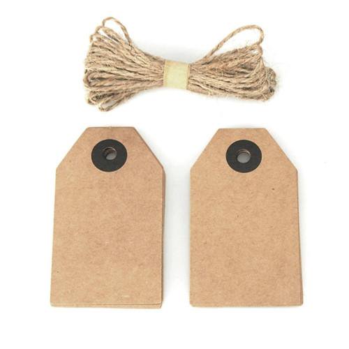 Natural Cardboard Tags, 3-inch, 20-count